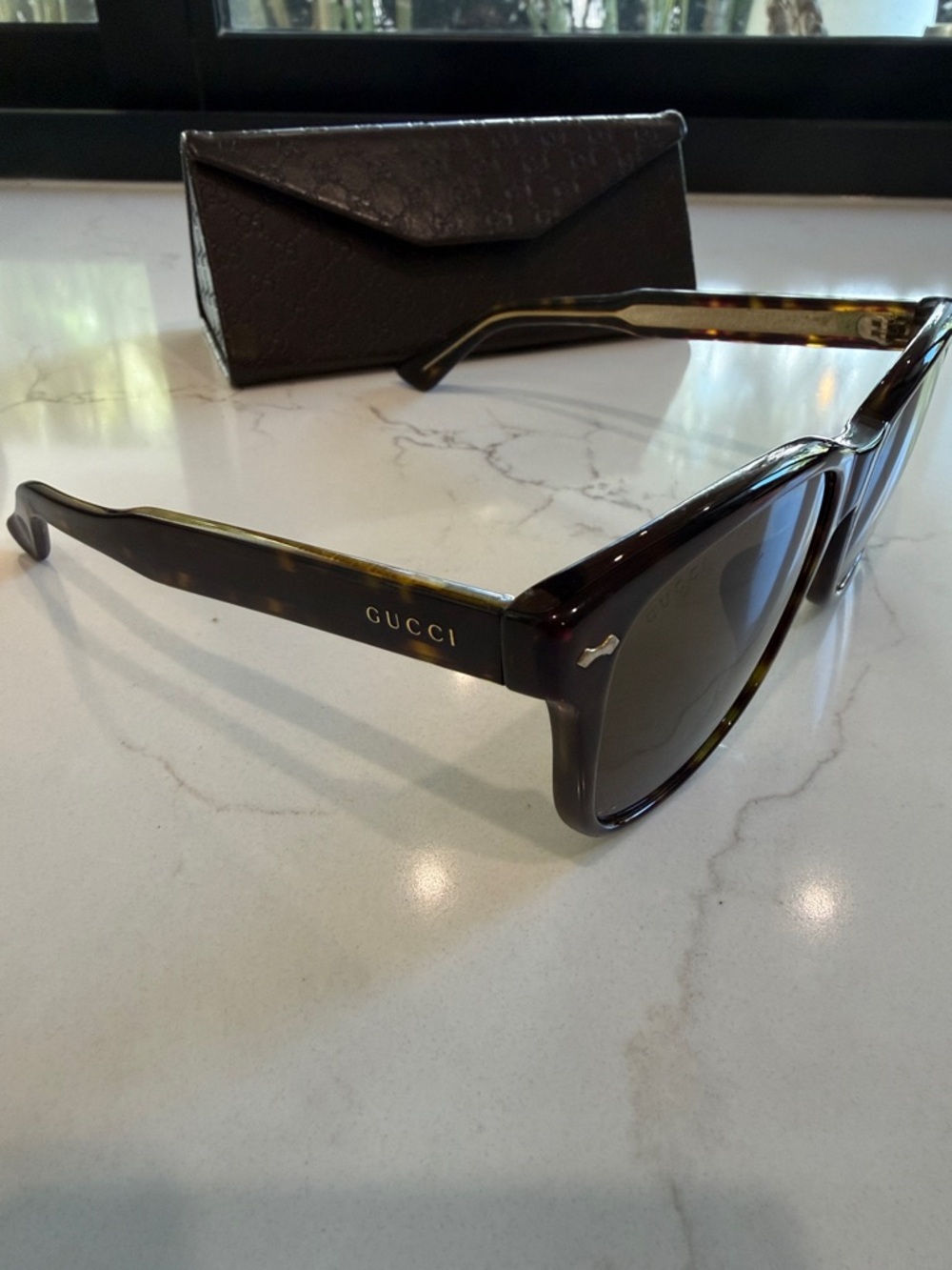 Gucci Sunglasses with Gold Logo